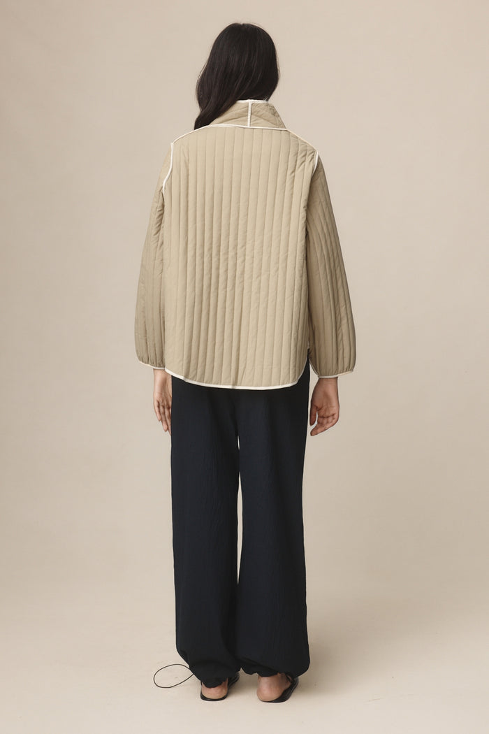 Marle Agnes Reversible Jacket - Putty/Sage Green Hyde Boutique