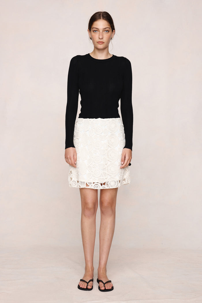 Marle Pierre Skirt - Natural Apparel > Women > Clothing > Skirts > Mini Skirts > Lace Skirts > Marle Hyde Boutique