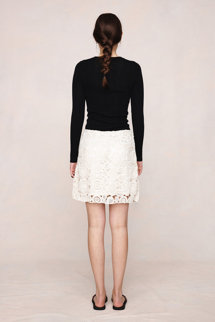 Marle Pierre Skirt - Natural Apparel > Women > Clothing > Skirts > Mini Skirts > Lace Skirts > Marle Hyde Boutique