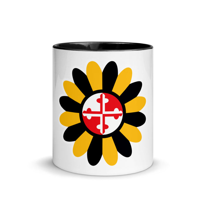 Maryland Power Flower, Mug with Color Inside, 11 oz.
