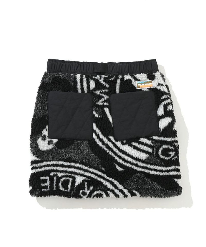 Massive Boa Fleece Skirt | WOMEN