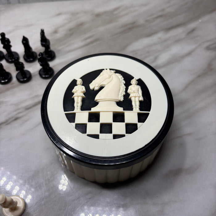 Mid Century West Germany Miniature Pocket Chess Set