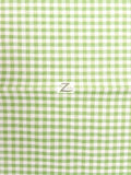 Mini Checkered Gingham Poly Cotton Printed Fabric / Mint / Sold By The Yard