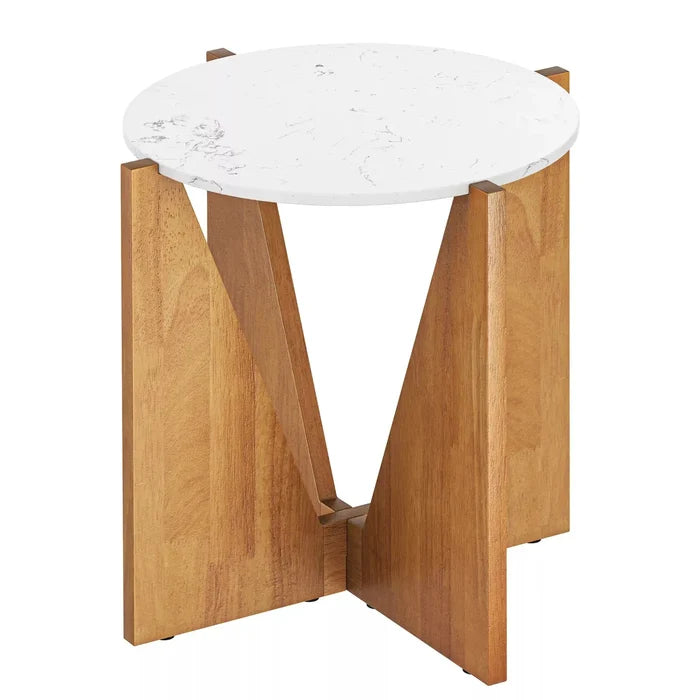 Morse Marble Nightstand Table Canva Home