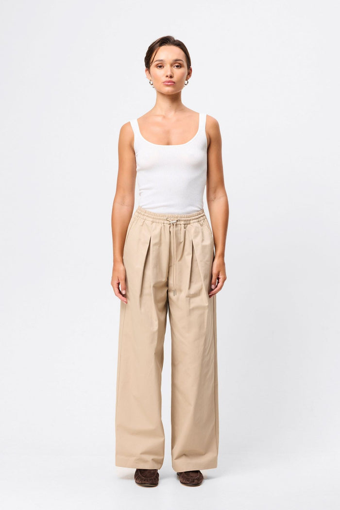 Mossman Fine Line Knit Tank - White Apparel > Women > Clothing > Tops > Knit Tanks > Mossman Hyde Boutique