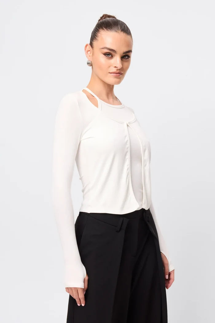 Mossman Reimagine Top - White Apparel > Women > Clothing > Tops > Blouses & Shirts > Mossman Hyde Boutique