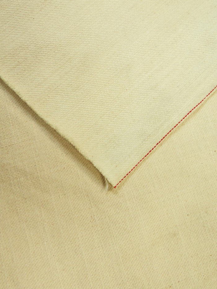 NATURAL USA SELVEDGE DENIM - RED TICKER 13OZ