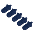 Viasox Navy Blue Ankle Compression Socks 5-Pack Bundle front view