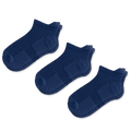 Viasox Navy Blue Ankle Compression Socks Bundle 3-Pack front view