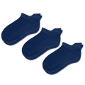 Viasox Navy Blue Ankle Socks Bundle 3-Pack front view