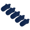 Viasox Navy Blue Ankle Socks Bundle 5-Pack front view