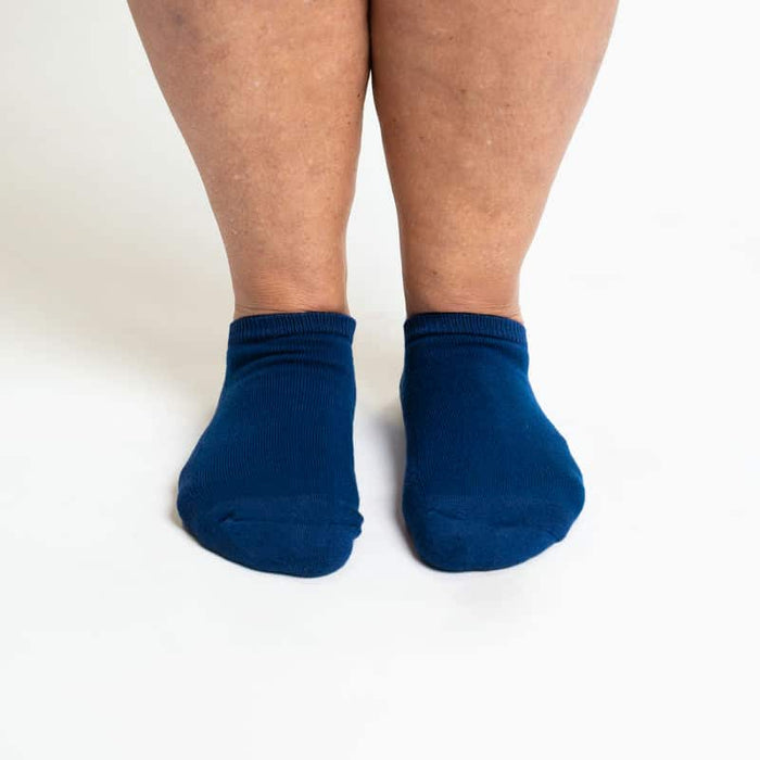 Viasox Navy Blue Ankle Socks Bundle 5-Pack side view