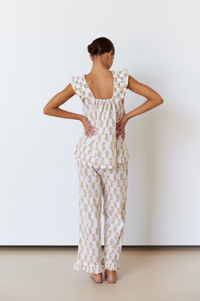 Piyama Nicolette Sleep Set - Pants - Lotus Flower — view 5