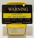 Official Warning Card. 8 PACK, Free Shipping