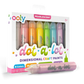 Ooly Dot A Lot Dimensional Craft Paints 8 Pk - Pearlescent