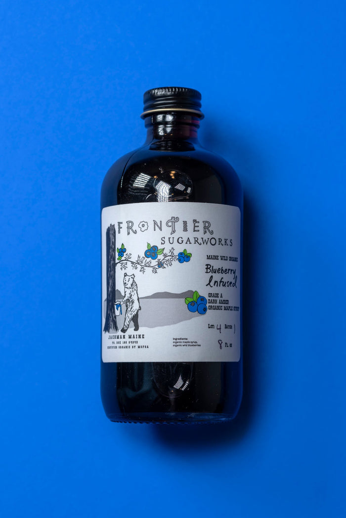 Organic Blueberry-Infused Maple Syrup