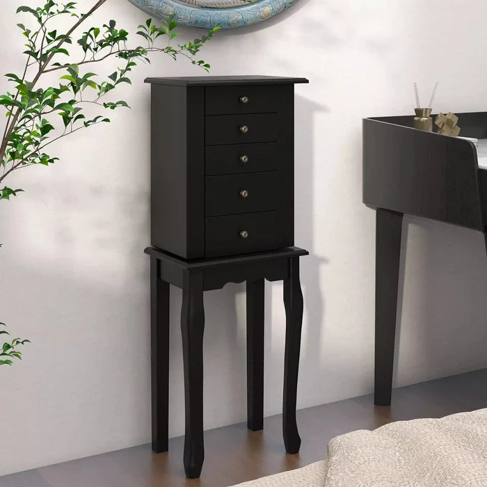 Paige Mirror Jewelry Armoire Cabinet Canva Home