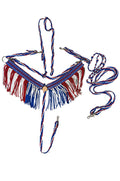 Patriotic wide fringe breast collar tack set