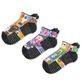 Viasox Paws Petals Ankle Compression Socks 3-Pack front view