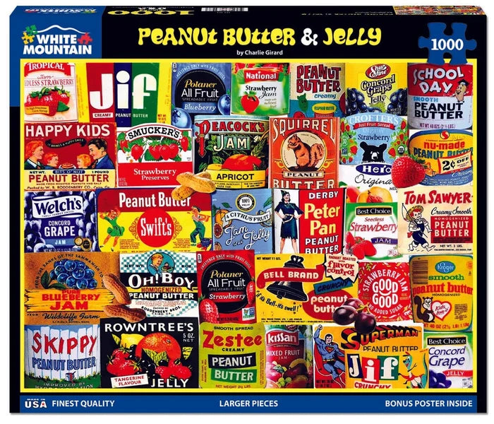 Peanut Butter & Jelly 1000 Pce Puzzle