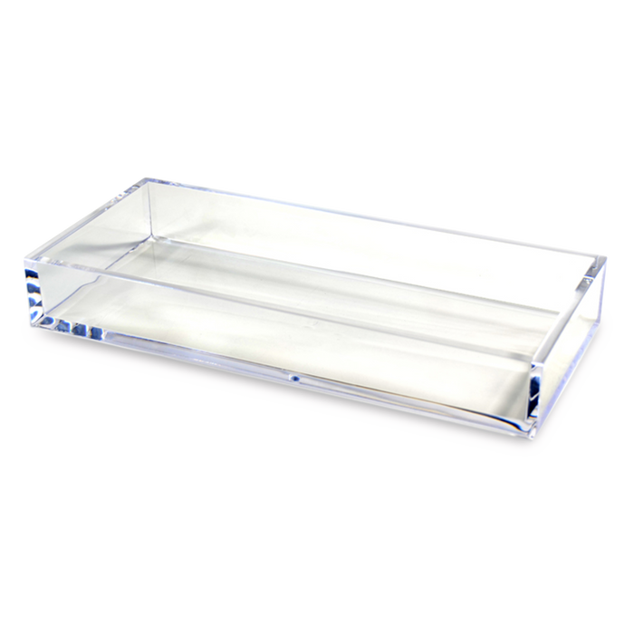 The Platinum Collection is made of transparent lucite and features a chic and modern style.
