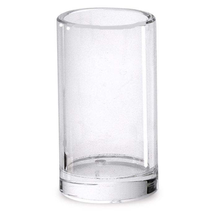 The Platinum Collection is made of transparent lucite and features a chic and modern style.