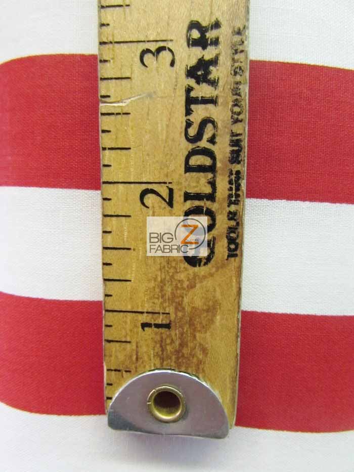 Poly Cotton 1 Inch Stripe Fabric / Yellow/White / Sold By The Yard