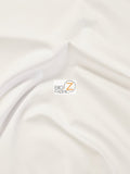 Poly Cotton Fabric Solid Heavyweight Uniform / White / Sold By The Yard
