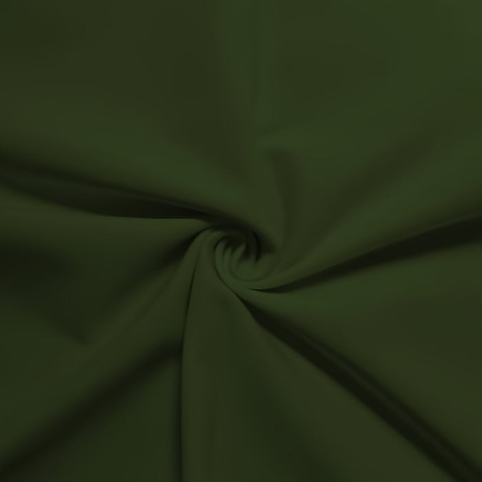 Ponte De Roma Jersey Knit Spandex Fabric / Olive / Sold By The Yard