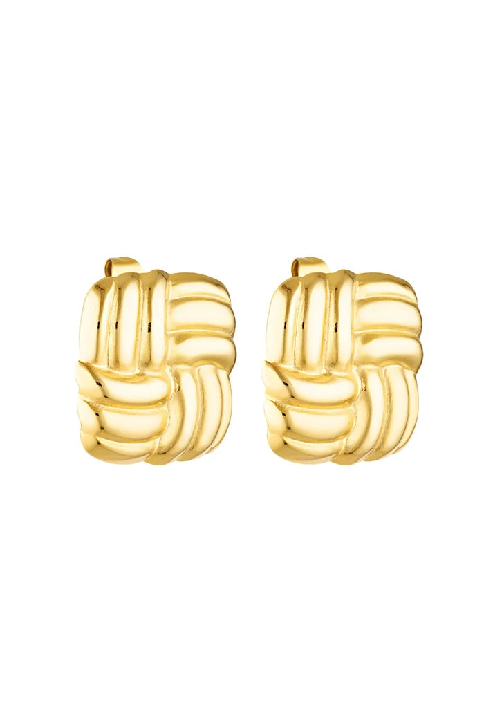 Porter Baby Cushion Earrings - Gold Accessories > Women > Jewellery > Earrings > Studs & Cushions > Porter Hyde Boutique