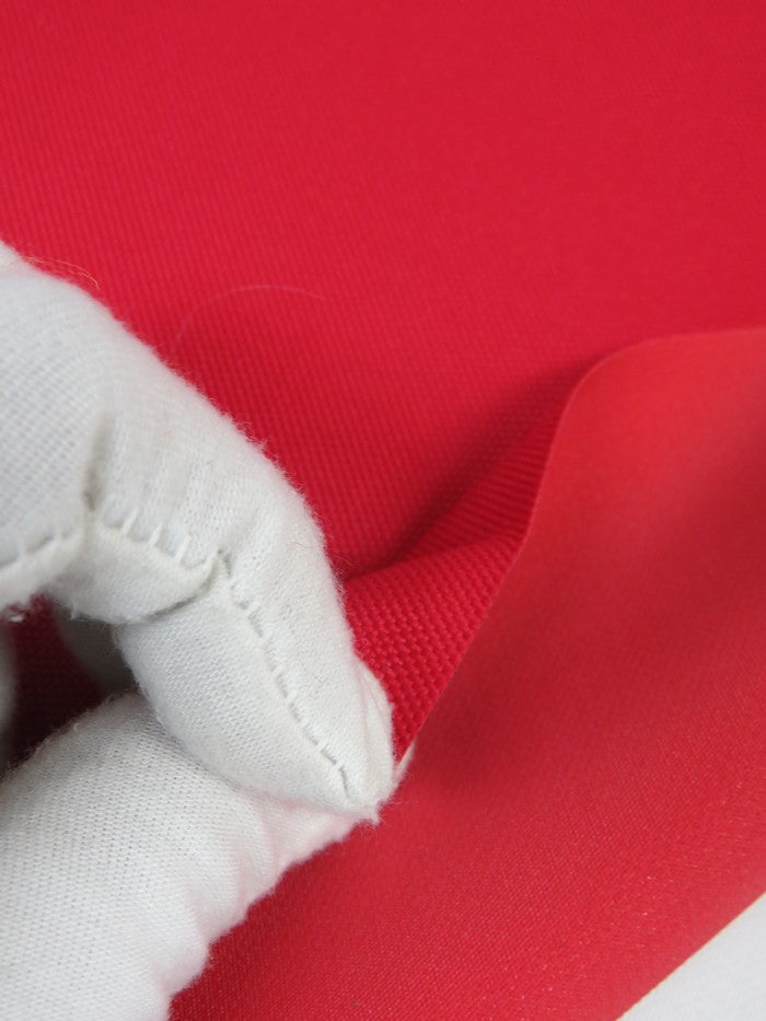 Premium Canvas PVC Outdoor Waterproof Fabric / Red / Sold By The Yard