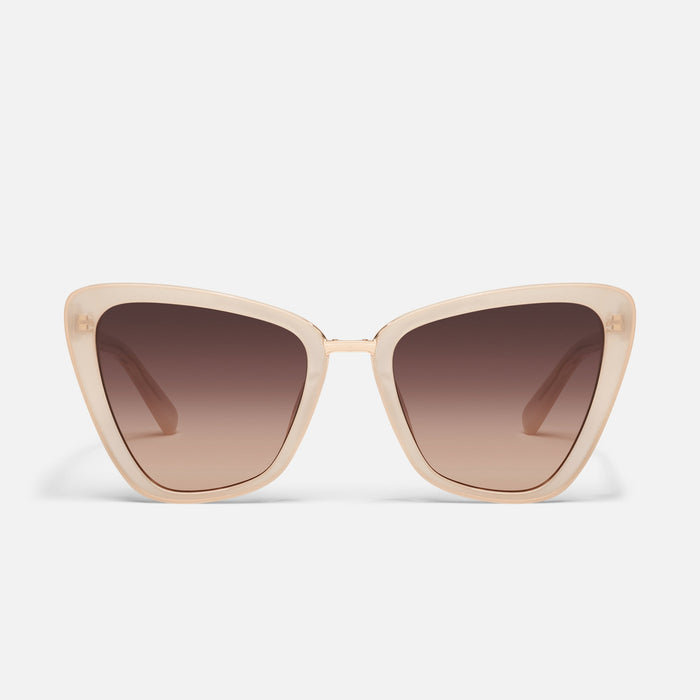 QUAY All Talk - bone/dark fawn