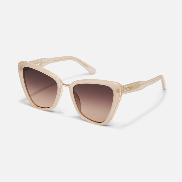 QUAY All Talk - bone/dark fawn