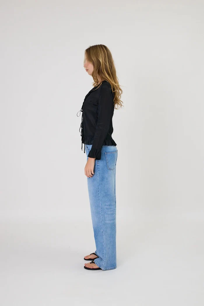 Remain Elora Tie Top - Black Hyde Boutique