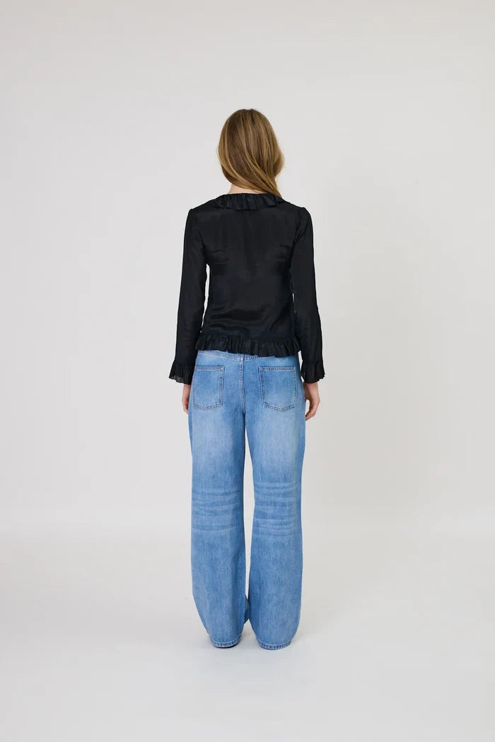 Remain Elora Tie Top - Black Hyde Boutique
