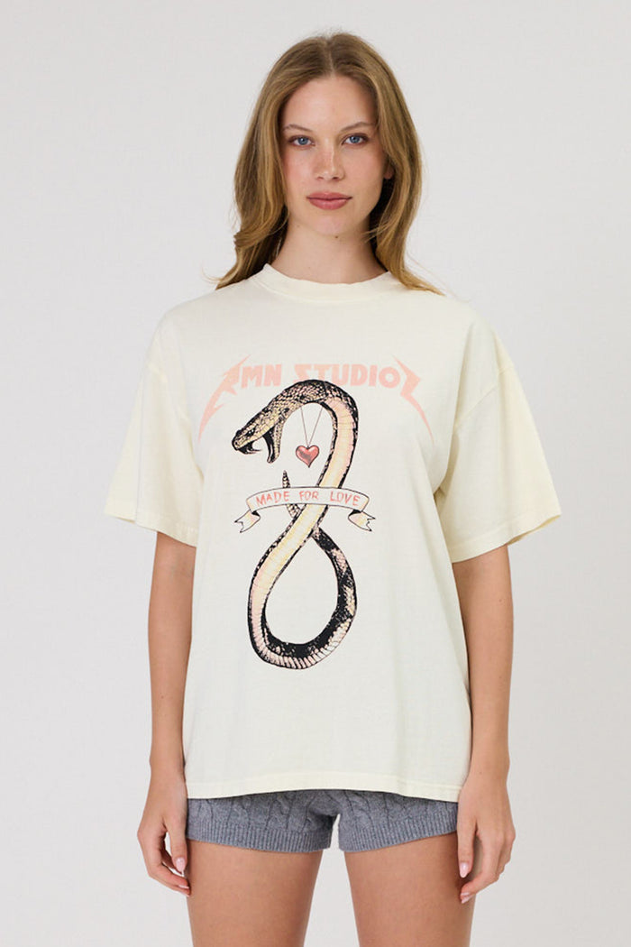 Remain Viper Tee - Ivory Hyde Boutique