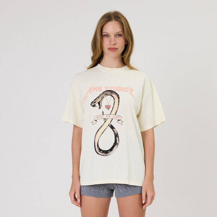 Remain Viper Tee - Ivory Hyde Boutique