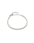 Renee Tennis Bracelet Silver White Cz