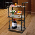 Retro Rolling Beverage Bar Cart Canva Home