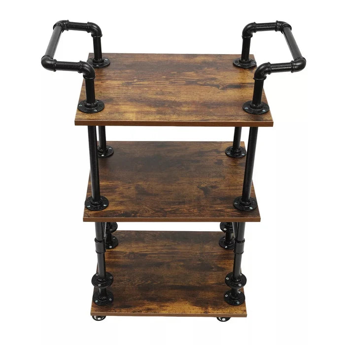 Retro Rolling Beverage Bar Cart Canva Home