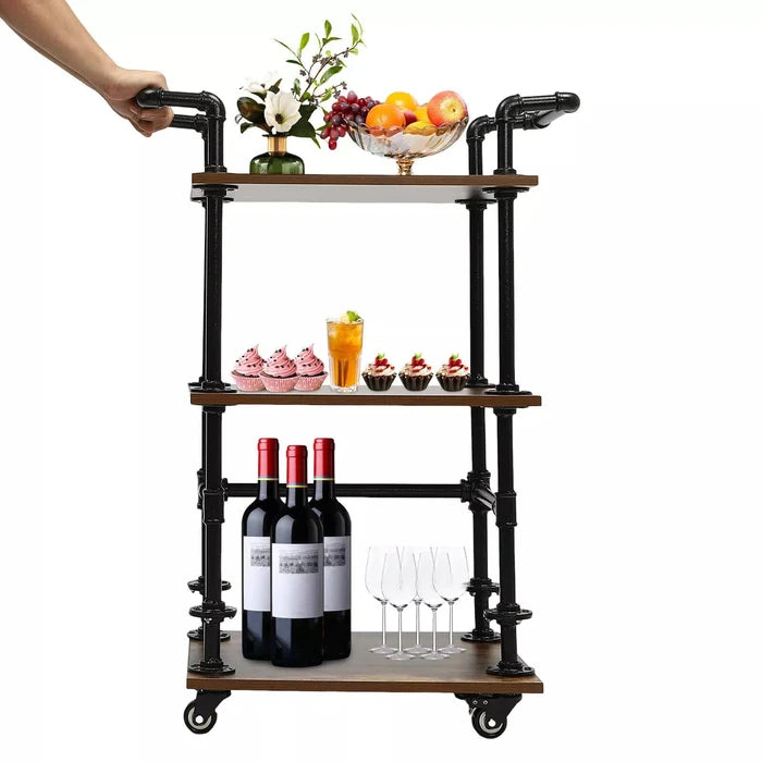 Retro Rolling Beverage Bar Cart Canva Home
