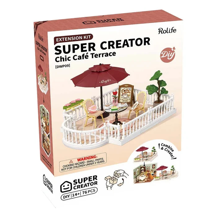 Rolife Super Creator Extension Kit - Chic Cafe Terrace 76 Pce