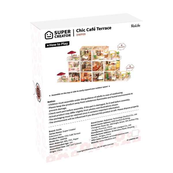Rolife Super Creator Extension Kit - Chic Cafe Terrace 76 Pce