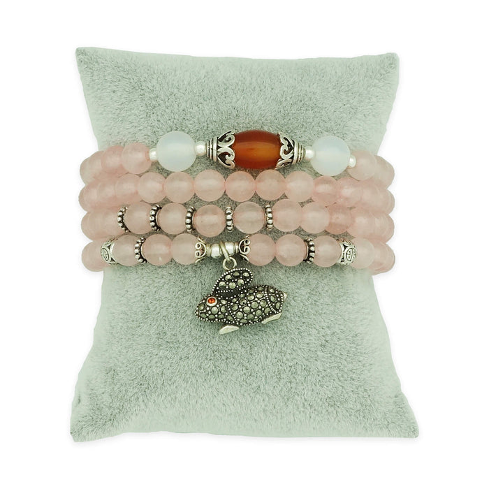 Romantic Aura Bracelet (Mini Lotus Dzi)