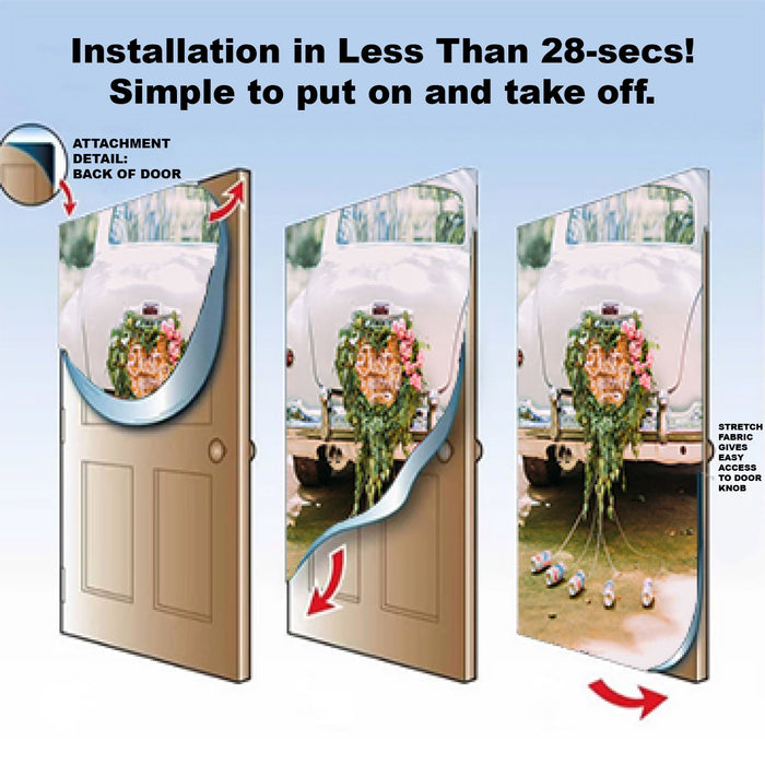 DoorFoto Door Cover Roses Everywhere