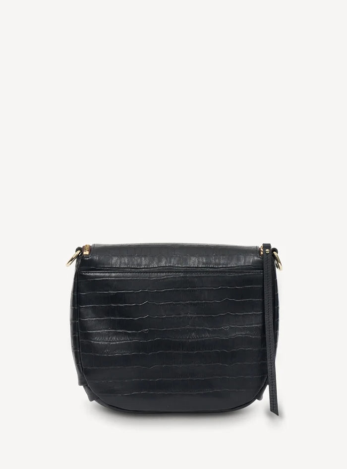 SABEN Fifi Crossbody Bag - Black Croc Accessories > Women > Accessories > Bags & Wallets > Crossbody Bags > Saben Saben