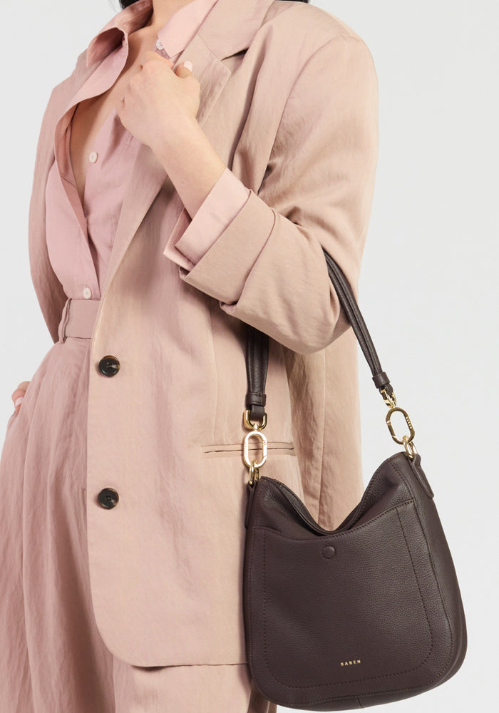 Saben Rosie Shoulder Bag - Cacao Luxe Hyde Boutique