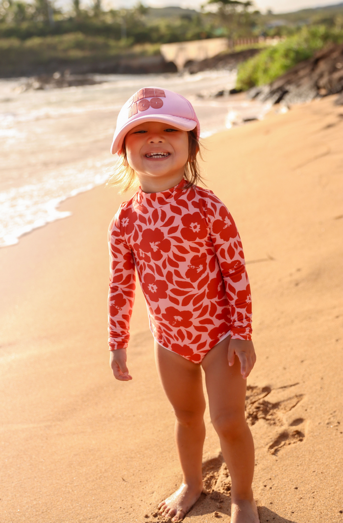 Salt + Sea Kids Lililehua L/S One Piece Swim