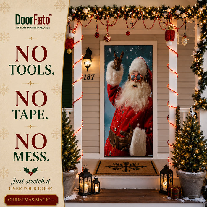 Santa Smiling Door Cover