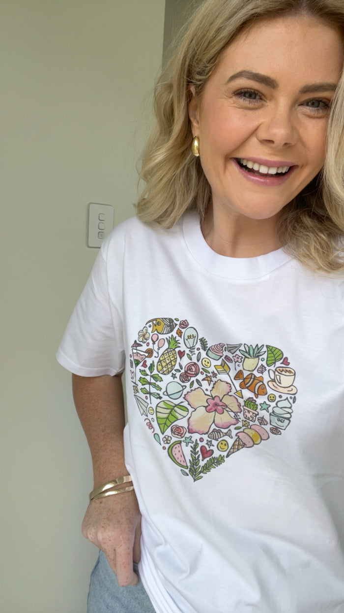 Sending You Happiness Tee - Raising Funds For Endometriosis New Zealand Hyde Boutique